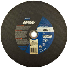 Norton - 12 x 1/8, 1" Hole 24 Grit Aluminum Oxide Cutoff Wheel - Apex Tool & Supply