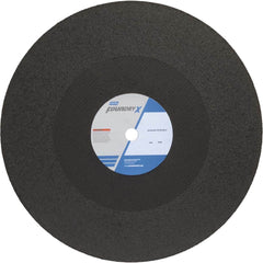 Norton - 20 x 3/16, 1" Hole 30 Grit Aluminum Oxide Cutoff Wheel - Apex Tool & Supply