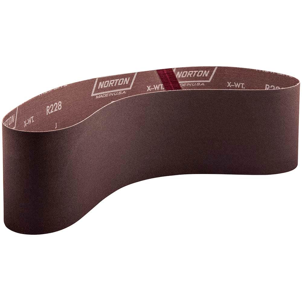 Norton - 4" Wide x 36" OAL, 36 Grit, Aluminum Oxide Abrasive Belt - Apex Tool & Supply