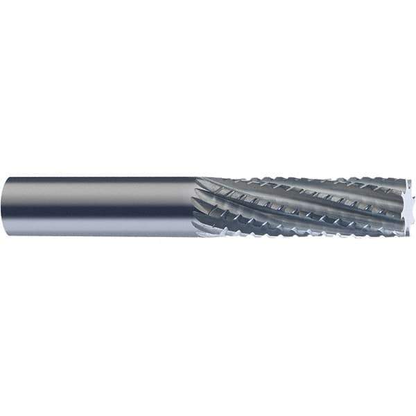 SGS - 3mm Diam, 10mm LOC, Square End, Solid Carbide Diamond Pattern Router Bit - Right Hand Cut, 38mm OAL, Use on Carbon Composite - Apex Tool & Supply