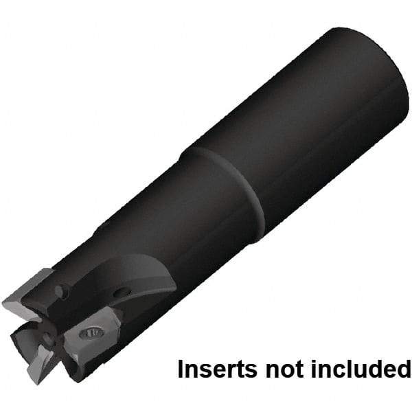Kennametal - 32mm Cut Diam, 16mm Max Depth of Cut, 32mm Shank Diam, 135mm OAL, Indexable Square Shoulder End Mill - ZDET16M5..721 Inserts, Cylindrical Shank, 0° Lead Angle, Through Coolant, Series 5720 - Apex Tool & Supply