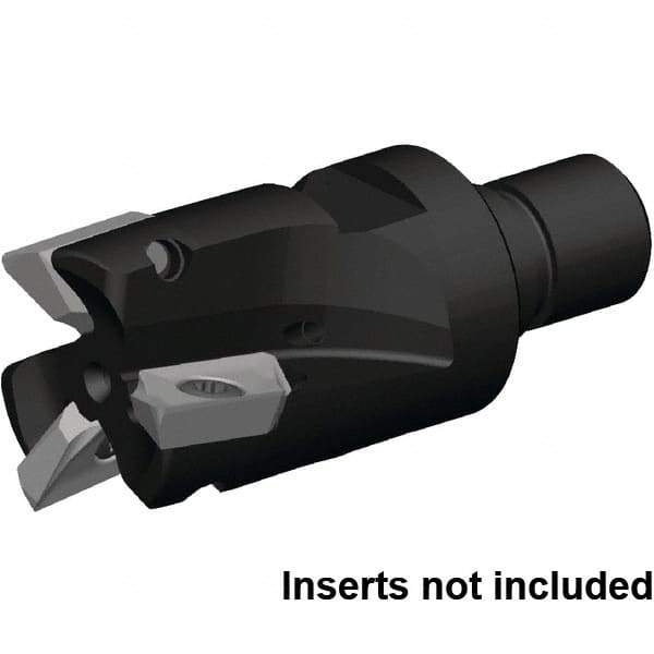Kennametal - 1-1/4" Cut Diam, 16mm Max Depth of Cut, 72.97mm OAL, Indexable Square Shoulder End Mill - ZDET16M5..721 Inserts, M16 Modular Connection, 0° Lead Angle, Through Coolant, Series 5720 - Apex Tool & Supply