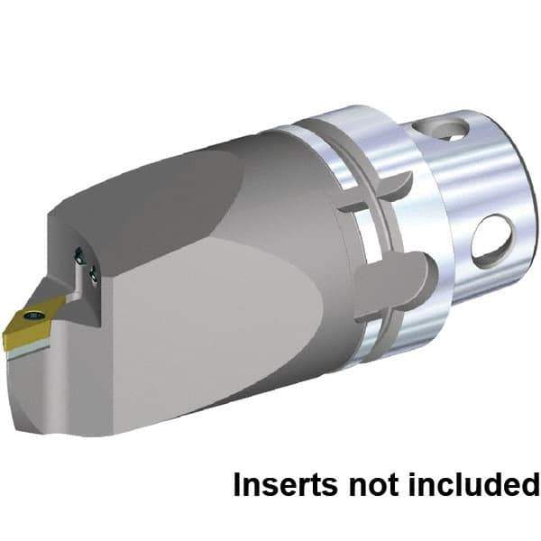 Kennametal - Left Hand Cut, Size KM4X63, VB.. 160408 & VB.. 332 Insert Compatiblity, Internal Modular Turning & Profiling Cutting Unit Head - 115mm Head Length, Through Coolant, Series KM4X - Apex Tool & Supply