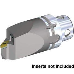 Kennametal - Left Hand Cut, Size KM4X63, VB.. 160408 & VB.. 332 Insert Compatiblity, Internal Modular Turning & Profiling Cutting Unit Head - 115mm Head Length, Through Coolant, Series KM4X - Apex Tool & Supply