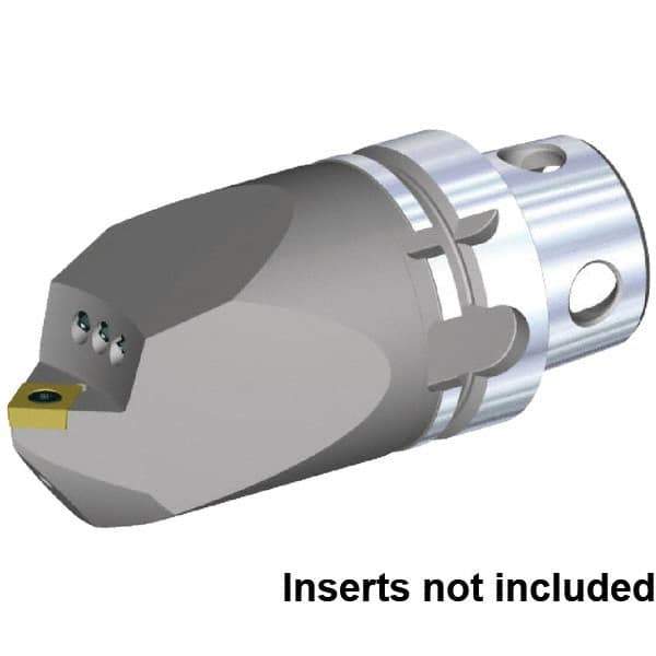 Kennametal - Neutral Cut, Size KM4X63, CC.. 120408 & CC.. 432 Insert Compatiblity, Internal Modular Turning & Profiling Cutting Unit Head - 115mm Head Length, Through Coolant, Series KM4X - Apex Tool & Supply