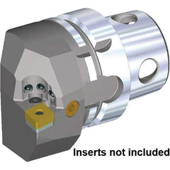 Kennametal - Left Hand Cut, Size KM4X63, CN.. 120408 & CN.. 432 Insert Compatiblity, Internal Modular Turning & Profiling Cutting Unit Head - 43mm Ctr to Cutting Edge, 70mm Head Length, Through Coolant, Series KM4X - Apex Tool & Supply