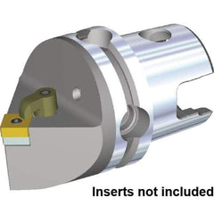 Kennametal - Neutral Cut, Size KM80TS, SN.. 250924 & SN.. 866 Insert Compatiblity, External Modular Turning & Profiling Cutting Unit Head - 70mm Head Length, Through Coolant, Series Kenloc - Apex Tool & Supply