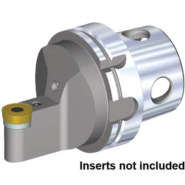 Kennametal - Neutral Cut, Size KM4X100, RCMT2507M0RP Insert Compatiblity, External Modular Turning & Profiling Cutting Unit Head - 12.5mm Ctr to Cutting Edge, 100mm Head Length, Through Coolant, Series Fix-Perfect - Apex Tool & Supply