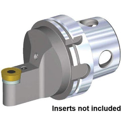 Kennametal - Neutral Cut, Size KM4X100, RCMT2507M0RP Insert Compatiblity, External Modular Turning & Profiling Cutting Unit Head - 12.5mm Ctr to Cutting Edge, 100mm Head Length, Through Coolant, Series Fix-Perfect - Apex Tool & Supply