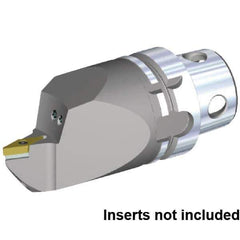 Kennametal - Neutral Cut, Size KM4X63, VB.. 160408 & VB.. 332 Insert Compatiblity, Internal Modular Turning & Profiling Cutting Unit Head - 115mm Head Length, Through Coolant, Series KM4X - Apex Tool & Supply
