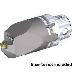 Kennametal - Neutral Cut, Size KM4X63, RC.. 1204M0 Insert Compatiblity, External Modular Turning & Profiling Cutting Unit Head - 115mm Head Length, Through Coolant, Series KM4X - Apex Tool & Supply
