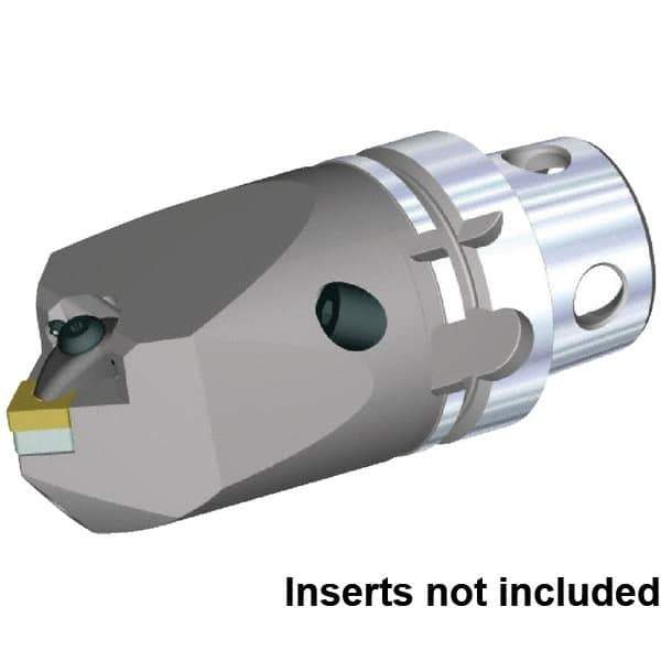 Kennametal - Neutral Cut, Size KM4X63, CN.. 120408 & CN.. 432 Insert Compatiblity, Internal Modular Turning & Profiling Cutting Unit Head - 115mm Head Length, Through Coolant, Series KM4X - Apex Tool & Supply