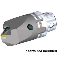 Kennametal - Neutral Cut, Size KM4X63, CN.. 120408 & CN.. 432 Insert Compatiblity, Internal Modular Turning & Profiling Cutting Unit Head - 115mm Head Length, Through Coolant, Series KM4X - Apex Tool & Supply