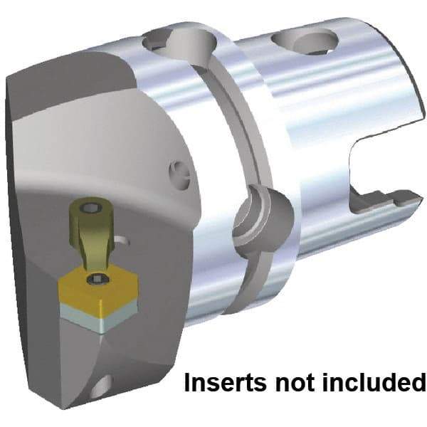 Kennametal - Left Hand Cut, Size KM80TS, SN.. 190512 & SN.. 643 Insert Compatiblity, Internal Modular Turning & Profiling Cutting Unit Head - 53mm Ctr to Cutting Edge, 70mm Head Length, Through Coolant, Series Kenloc - Apex Tool & Supply