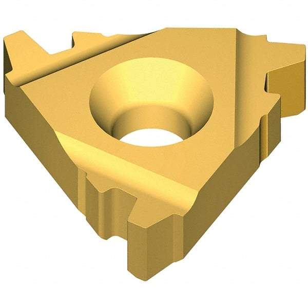 Vargus - 3XER0.375 Grade VKX, External Acme Threading Insert - 10 TPI Ext Pitch, TiN Finish, Carbide - Apex Tool & Supply