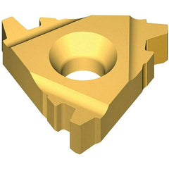 Vargus - 3XER0.375 Grade VKX, External Acme Threading Insert - 10 TPI Ext Pitch, TiN Finish, Carbide - Apex Tool & Supply