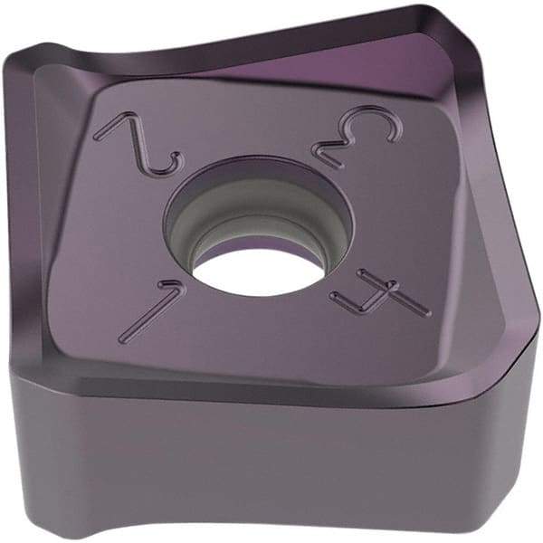 Seco - SNMX2209 M18 Grade MK2050 Carbide Milling Insert - TiAlN/TiSiN Finish, 8.81mm Thick, 22mm Inscribed Circle, 2mm Corner Radius - Apex Tool & Supply