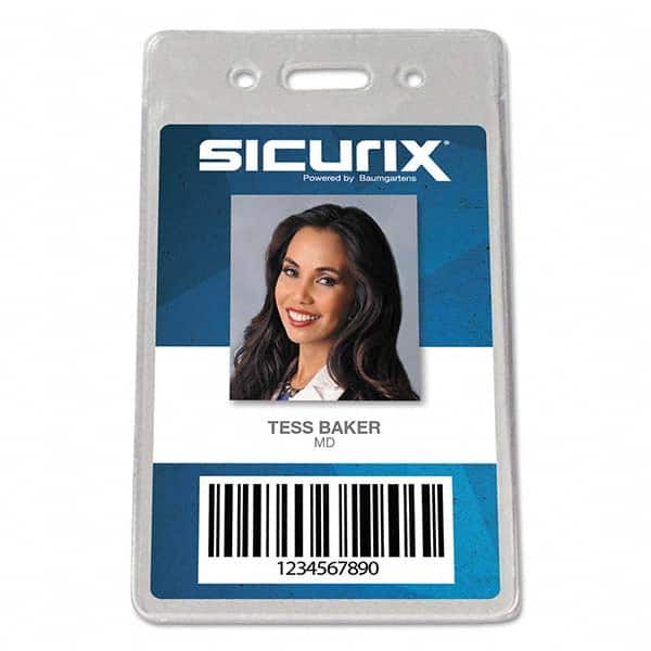 Sicurix - Badge Holders Attachment Type: Clip-On Horizontal or Vertical Holder: Vertical - Apex Tool & Supply