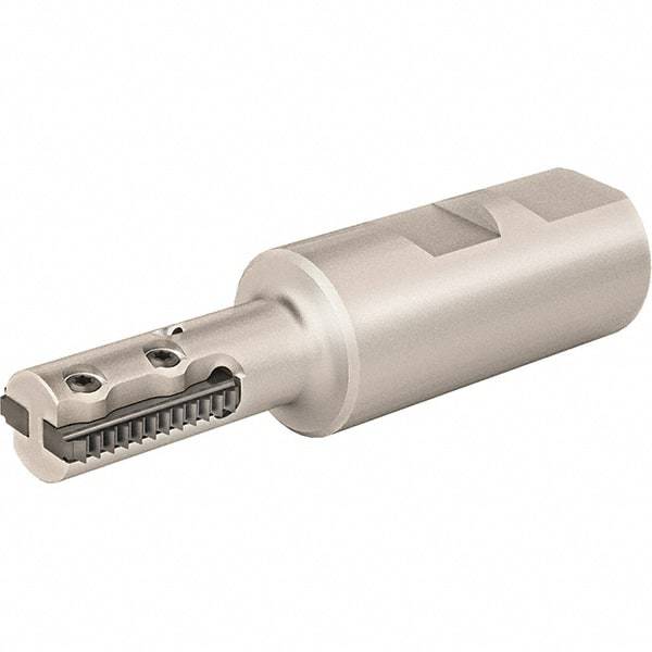 Vargus - 0.67" Cut Diam, 1.45" Max Depth of Cut, 3/4" Shank Diam, Internal/External Indexable Thread Mill - Insert Style 25S, 2 Inserts, Toolholder Style RTMC, 3.622" OAL - Apex Tool & Supply