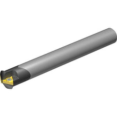 Vargus - 1.24" Cut Diam, 5.3" Max Depth of Cut, 1" Shank Diam, Internal/External Indexable Thread Mill - Insert Style 2UI, 1/4" Insert Size, 4 Inserts, Toolholder Style CTM SC, 7.598" OAL - Apex Tool & Supply