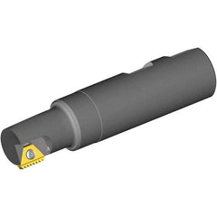 Vargus - 17mm Cut Diam, 29mm Max Hole Depth, 16mm Shank Diam, Internal/External Indexable Thread Mill - Insert Style 3B, 3/8" Insert Size, 1 Insert, Toolholder Style BTMNC, 80mm OAL - Apex Tool & Supply