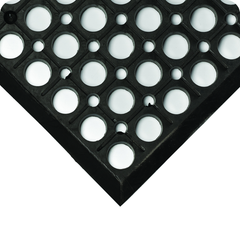 WorkRite Floor Mat - 3' x 20' x 1/2" Thick - (Black Grease-Resistant) - Apex Tool & Supply