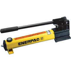 Enerpac - Manual Hydraulic Pumps Number of Stages: 2.000 Oil Volume Per Stroke (Cu. In.): 0.99 - Apex Tool & Supply