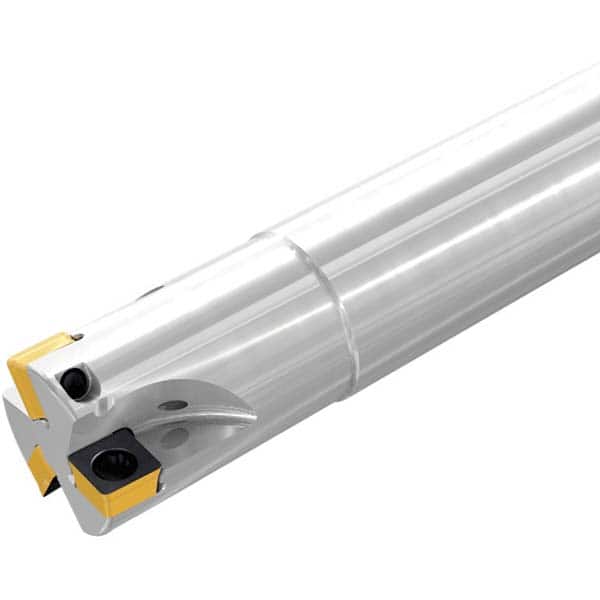 Iscar - Indexable Square-Shoulder End Mills Cutting Diameter (Decimal Inch): 0.3750 Shank Type: Cylindrical - Apex Tool & Supply