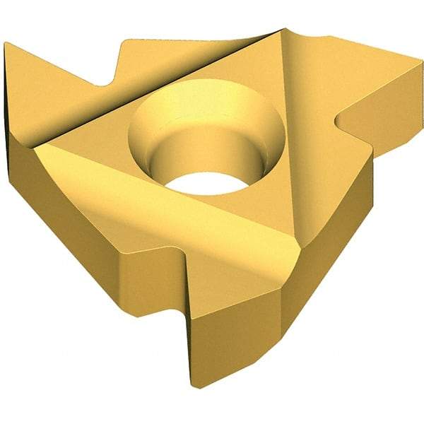 Vargus - 2ER External Right Hand 20 PG Laydown Threading Insert - Grade VKX, TiN Coated Carbide - Apex Tool & Supply