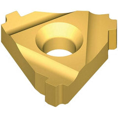 Vargus - 4ER External Right Hand 5 BUT Laydown Threading Insert - Grade VKX, TiN Coated Carbide - Apex Tool & Supply
