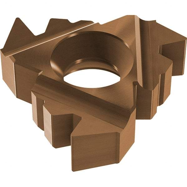 Vargus - 4FER External Right Hand 8 ABUT Laydown Threading Insert - Grade VRX, AlTiN Coated Carbide - Apex Tool & Supply