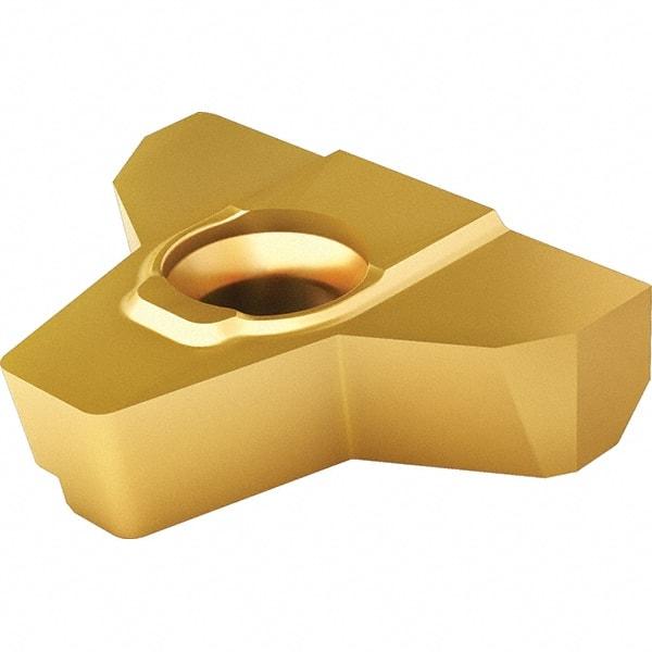 Vargus - 5MGER External Right Hand 2 Acme 3G Laydown Threading Insert - Grade VKX, TiN Coated Carbide, 15.88mm Inscribed Circle - Apex Tool & Supply