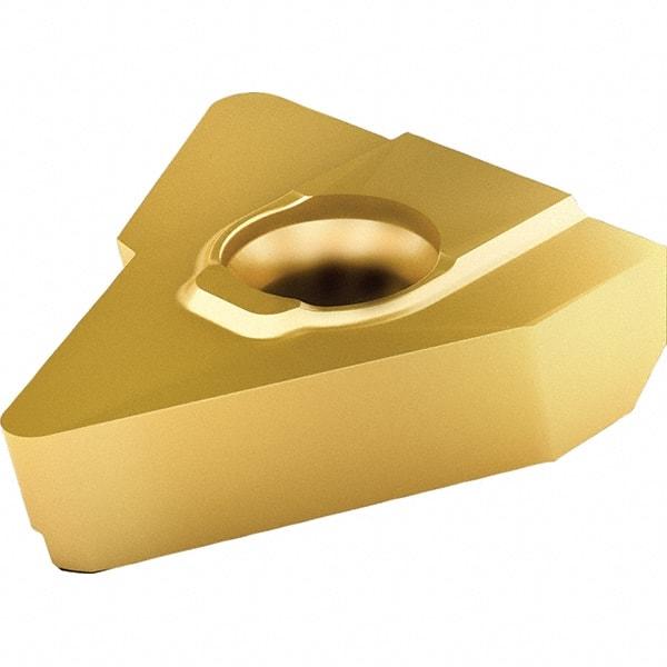 Vargus - 5MGER External Right Hand 2 ABUT Laydown Threading Insert - Grade VKX, TiN Coated Carbide, 15.88mm Inscribed Circle - Apex Tool & Supply
