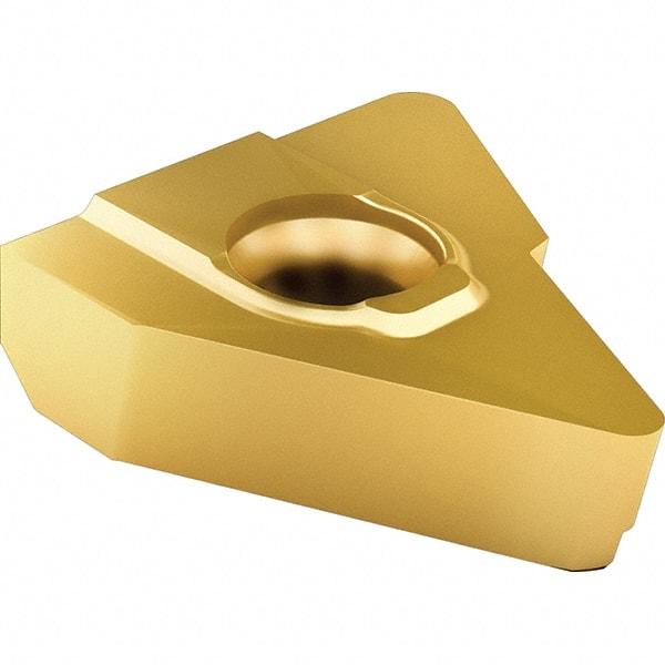 Vargus - 5MGIR Internal Right Hand 2 ABUT Laydown Threading Insert - Grade VKX, TiN Coated Carbide, 15.88mm Inscribed Circle - Apex Tool & Supply
