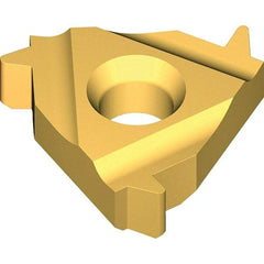 Vargus - 4IR Internal Right Hand 8 BBUT Laydown Threading Insert - Grade VKX, TiN Coated Carbide - Apex Tool & Supply