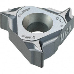 Vargus - 3JIR Internal Right Hand 11 W Laydown Threading Insert - Grade VKX, TiN Coated Carbide - Apex Tool & Supply