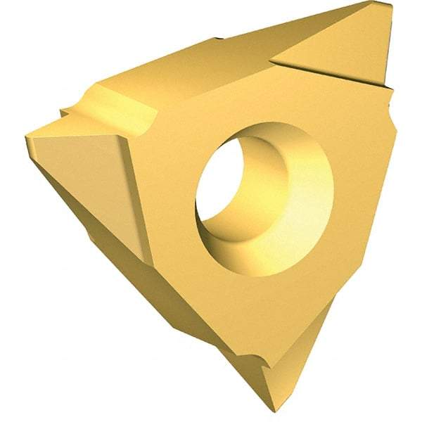 Vargus - 3VER External Right Hand 8 UN Laydown Threading Insert - Grade VKX, TiN Coated Carbide - Apex Tool & Supply
