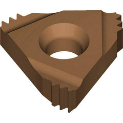 Vargus - 5IR Internal Right Hand 8 UN Laydown Threading Insert - Grade VRX, AlTiN Coated Carbide, 15.88mm Inscribed Circle - Apex Tool & Supply