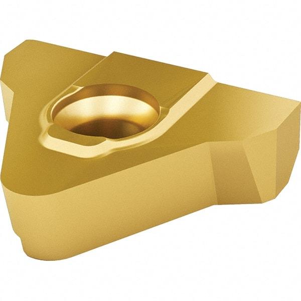 Vargus - 5MGER External Right Hand ISO Laydown Threading Insert - Grade VKX, TiN Coated Carbide, 15.88mm Inscribed Circle - Apex Tool & Supply