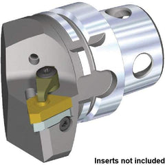 Kennametal - Insert Style LT22ER, 70mm Head Length, Right Hand Cut, Internal/External Modular Threading Cutting Unit Head - System Size KM4X63, 43mm Center to Cutting Edge, Series KM4X - Apex Tool & Supply