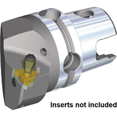 Kennametal - Insert Style LT16NL, 70mm Head Length, Left Hand Cut, Internal Modular Threading Cutting Unit Head - System Size KM4X63, 43mm Center to Cutting Edge, Series KM4X - Apex Tool & Supply