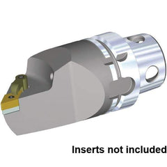 Kennametal - Insert Style DN.. 150608, DN.. 442, 115mm Head Length, Left Hand Cut, Internal/External Modular Threading Cutting Unit Head - System Size KM4X63, Series Kenloc - Apex Tool & Supply