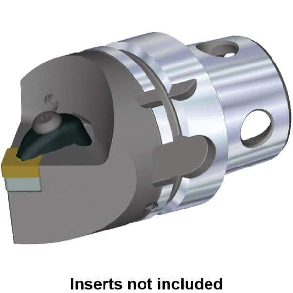 Kennametal - Insert Style SN.. 120408, SN.. 432, 70mm Head Length, Neutral Cut, Internal/External Modular Threading Cutting Unit Head - System Size KM4X63, Series Kenclamp - Apex Tool & Supply