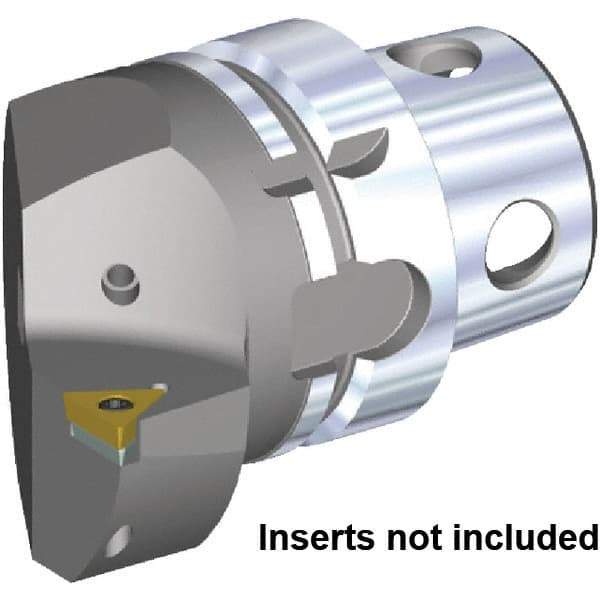 Kennametal - Insert Style TC.. 16T308, TC.. 3252, 70mm Head Length, Left Hand Cut, Internal/External Modular Threading Cutting Unit Head - System Size KM4X63, 43mm Center to Cutting Edge, Series KM4X - Apex Tool & Supply