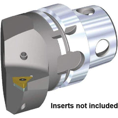 Kennametal - Insert Style TC.. 16T308, TC.. 3252, 70mm Head Length, Left Hand Cut, Internal/External Modular Threading Cutting Unit Head - System Size KM4X63, 43mm Center to Cutting Edge, Series KM4X - Apex Tool & Supply