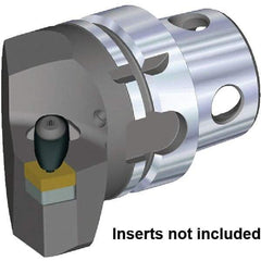 Kennametal - Insert Style CN.. 120408, CN.. 432, 70mm Head Length, Right Hand Cut, Internal/External Modular Threading Cutting Unit Head - System Size KM4X63, 38mm Center to Cutting Edge, Series Kenclamp - Apex Tool & Supply