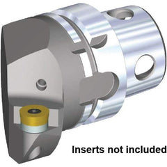 Kennametal - Insert Style RC.. 1605M0, 70mm Head Length, Left Hand Cut, Internal/External Modular Threading Cutting Unit Head - System Size KM4X63, 43mm Center to Cutting Edge, Series KM4X - Apex Tool & Supply