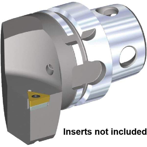 Kennametal - Insert Style TC.. 16T308, TC.. 3252, 70mm Head Length, Right Hand Cut, Internal/External Modular Threading Cutting Unit Head - System Size KM4X63, 43mm Center to Cutting Edge, Series KM4X - Apex Tool & Supply