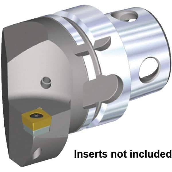 Kennametal - Insert Style CC.. 120408, CC.. 432, 70mm Head Length, Left Hand Cut, Internal/External Modular Threading Cutting Unit Head - System Size KM4X63, 43mm Center to Cutting Edge, Series KM4X - Apex Tool & Supply