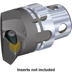 Kennametal - Insert Style DN.. 432, DN..150408, 70mm Head Length, Right Hand Cut, Internal/External Modular Threading Cutting Unit Head - System Size KM4X63, 43mm Center to Cutting Edge, Series Kenclamp - Apex Tool & Supply